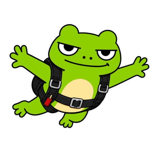 Froggy calm mascot