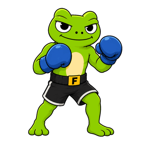 Froggy fight mascot